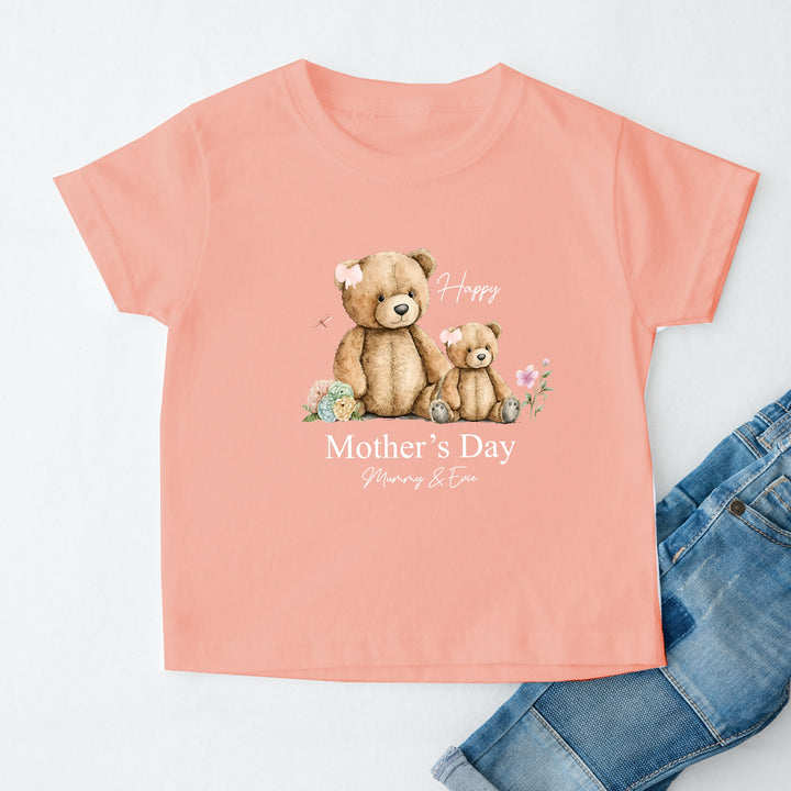 Happy Mother's Day Teddies Kid Childrens T-shirt