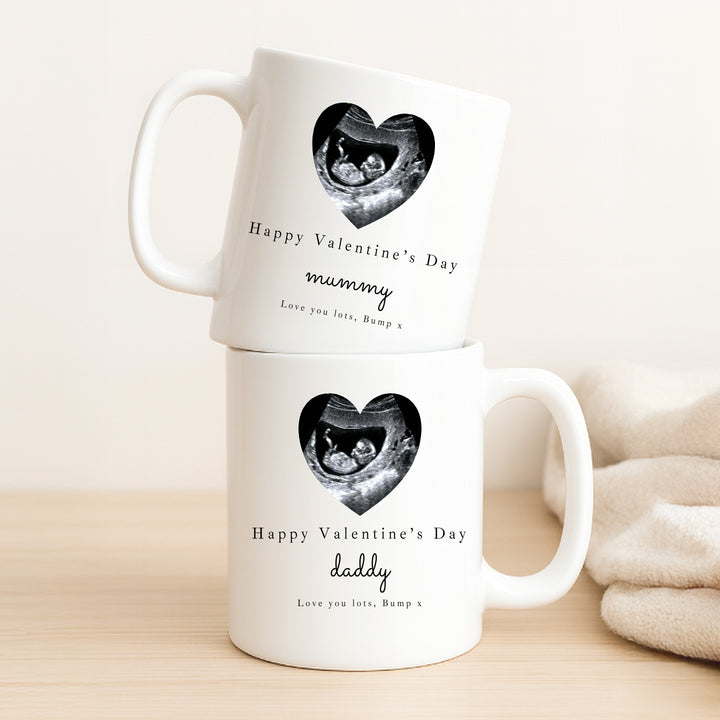 Personalised Love Bump Happy Valentine's Day Mug