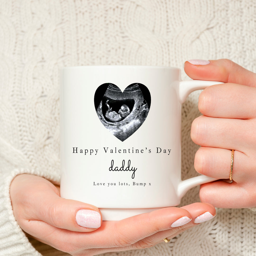Personalised Love Bump Happy Valentine's Day Mug