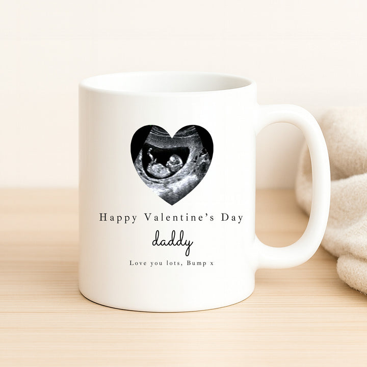 Personalised Love Bump Happy Valentine's Day Mug