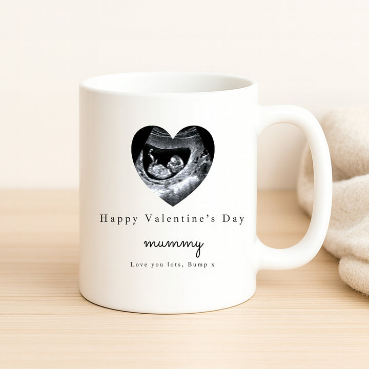 Personalised Love Bump Happy Valentine's Day Mug