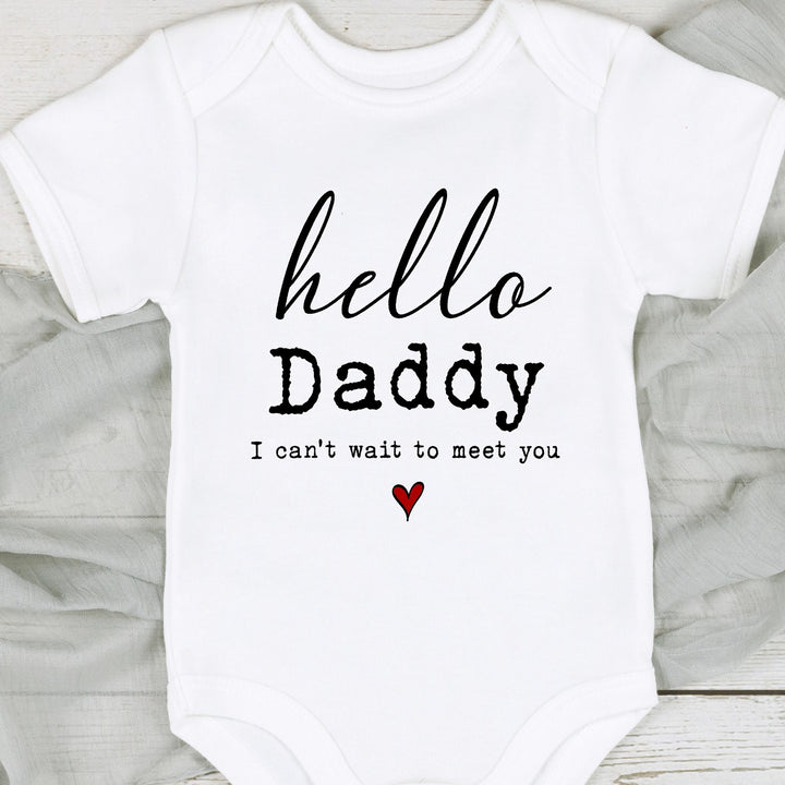 Hello Daddy 2 Baby Announcement Vest