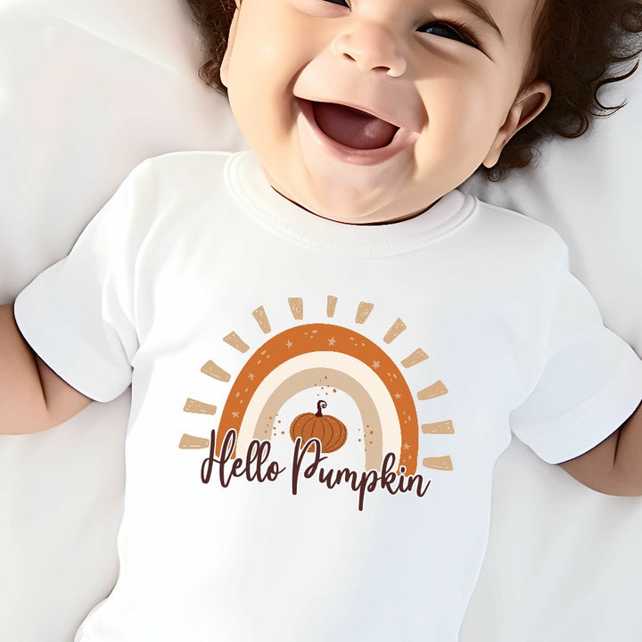 Hello Pumpkin Halloween Babygrow/Vest