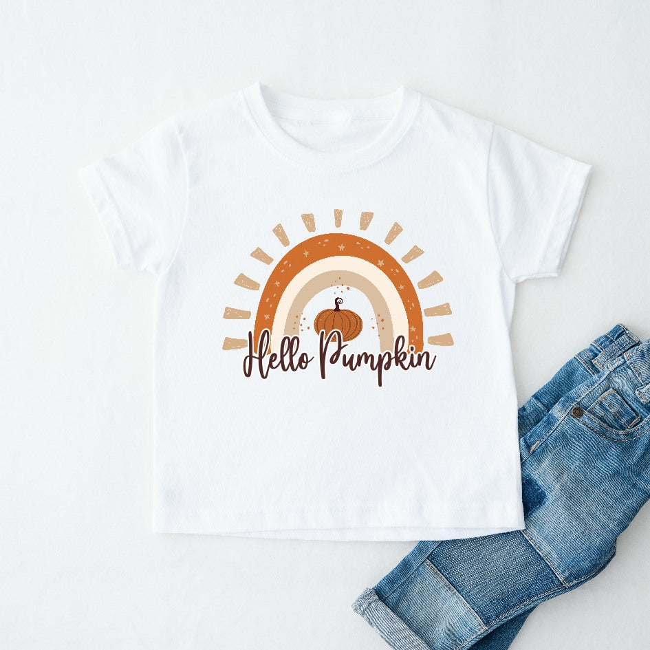 Hello Pumpkin Kids Halloween T-shirt