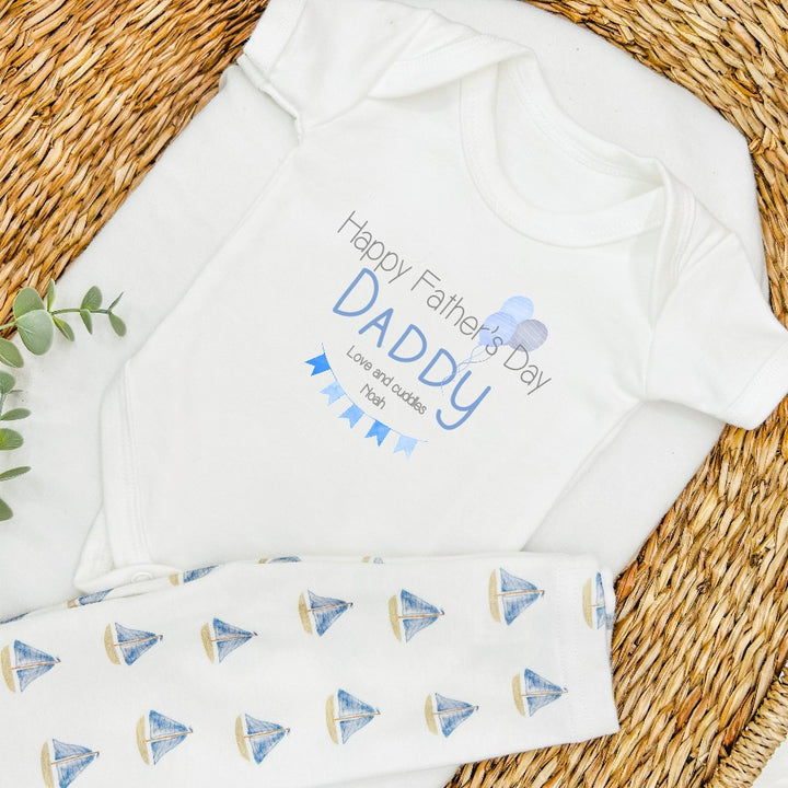 Personalised Our First Father's Day Boats With Optional Leggings