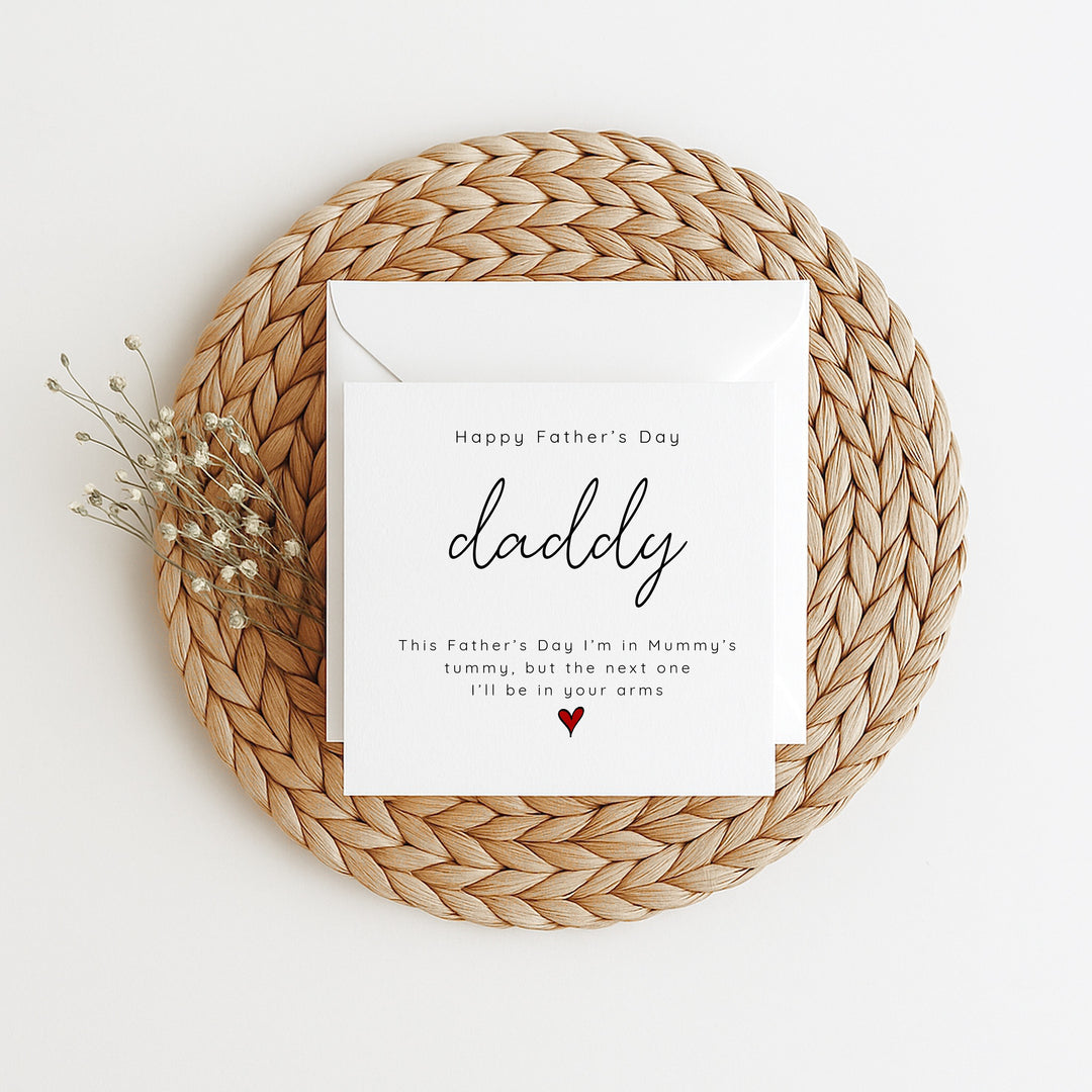 Happy First Father's Day Daddy To Be Card