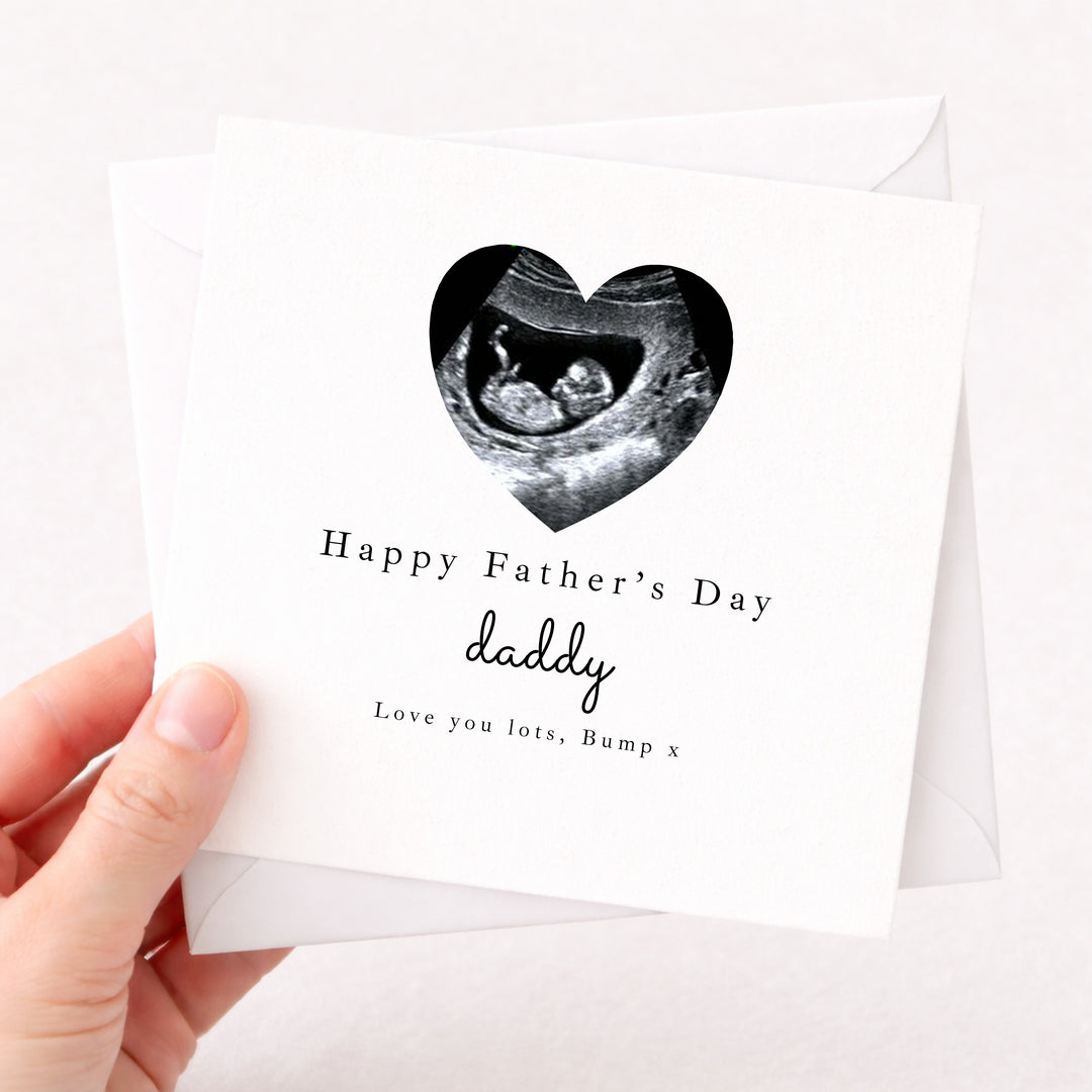 Personalised Baby Scan Happy 1st Father's Day Card
