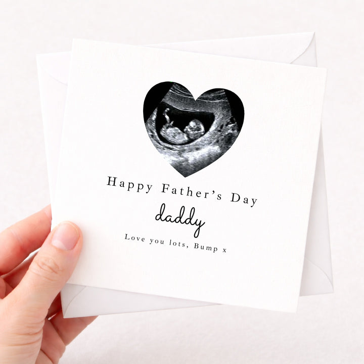 Personalised Baby Scan Happy 1st Father's Day Card