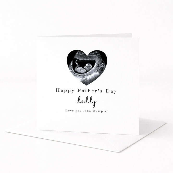 Personalised Baby Scan Happy 1st Father's Day Card