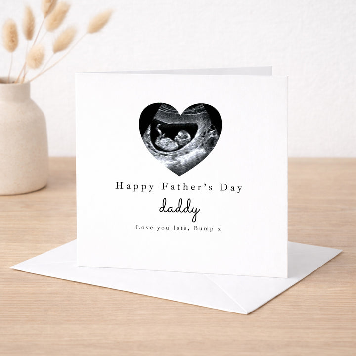 Personalised Baby Scan Happy 1st Father's Day Card