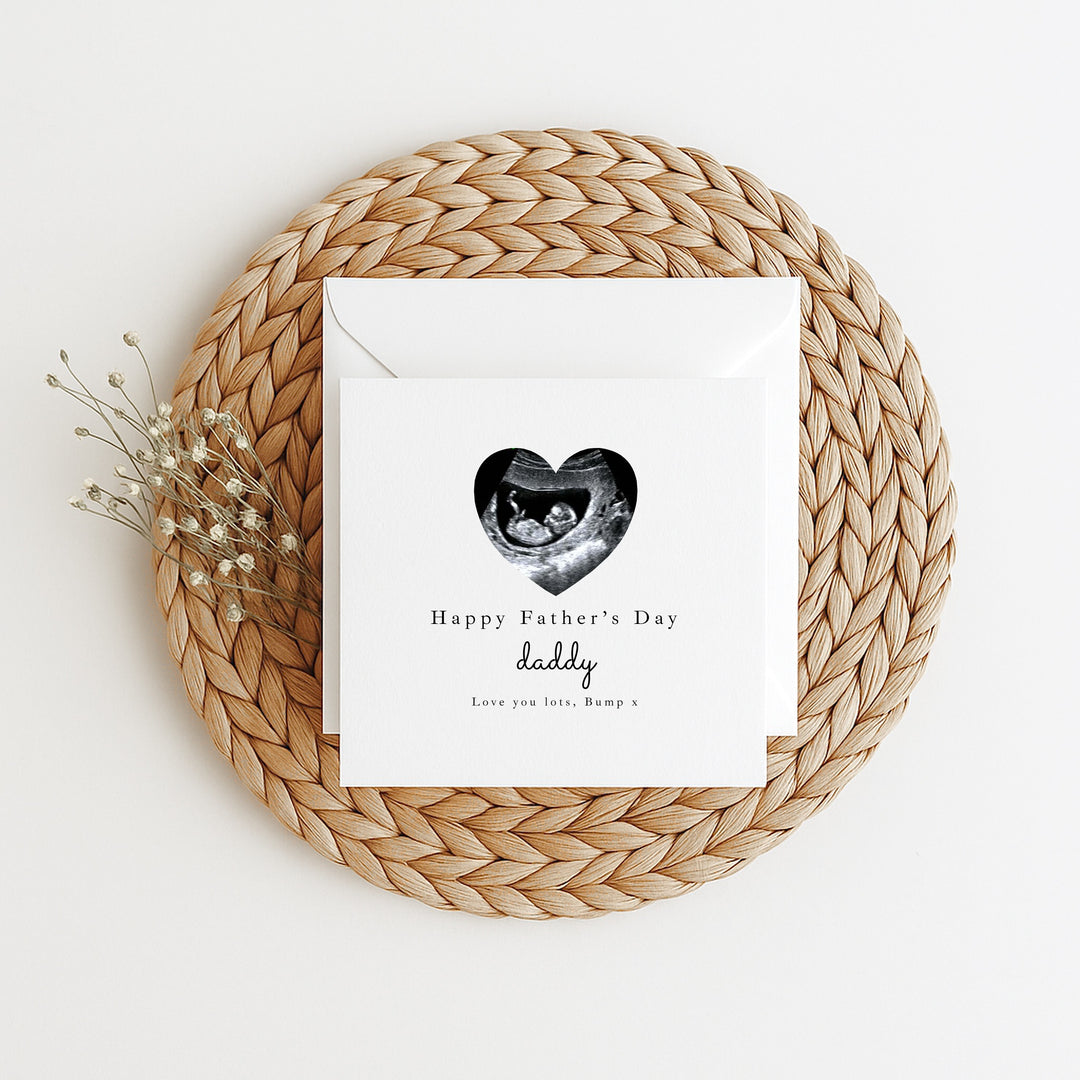 Personalised Baby Scan Happy 1st Father's Day Card