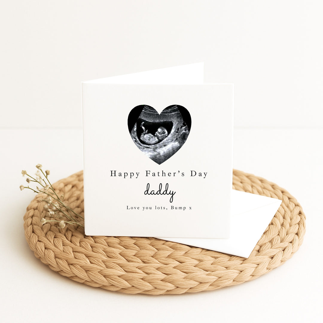 Personalised Baby Scan Happy 1st Father's Day Card