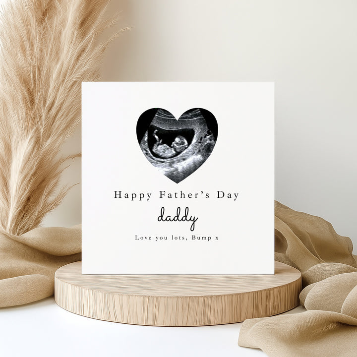 Personalised Baby Scan Happy 1st Father's Day Card