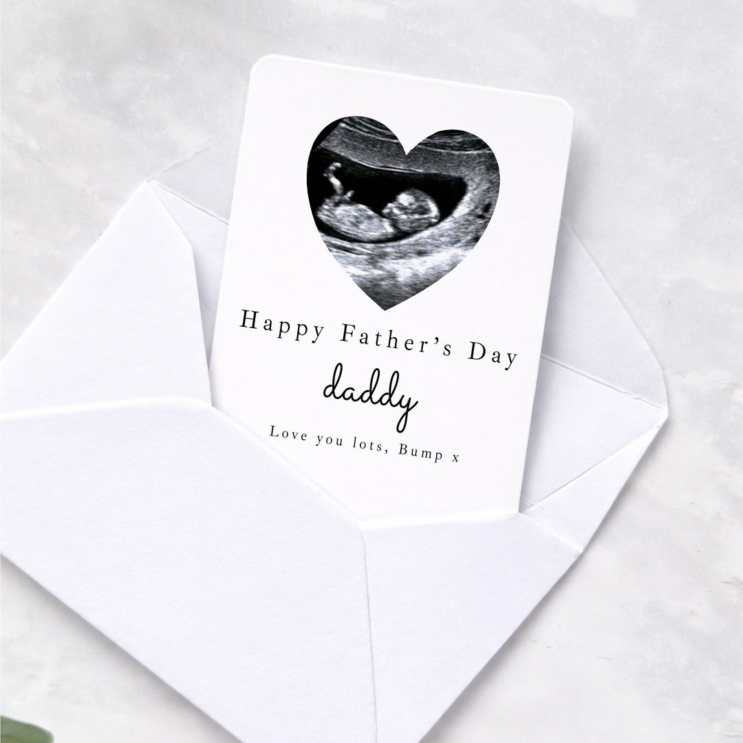 Personalised Happy Father's Day Daddy Baby Scan Wallet Card