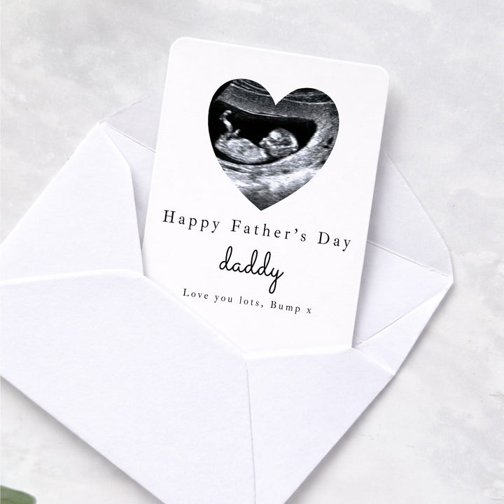 Personalised Happy Father's Day Daddy Baby Scan Wallet Card