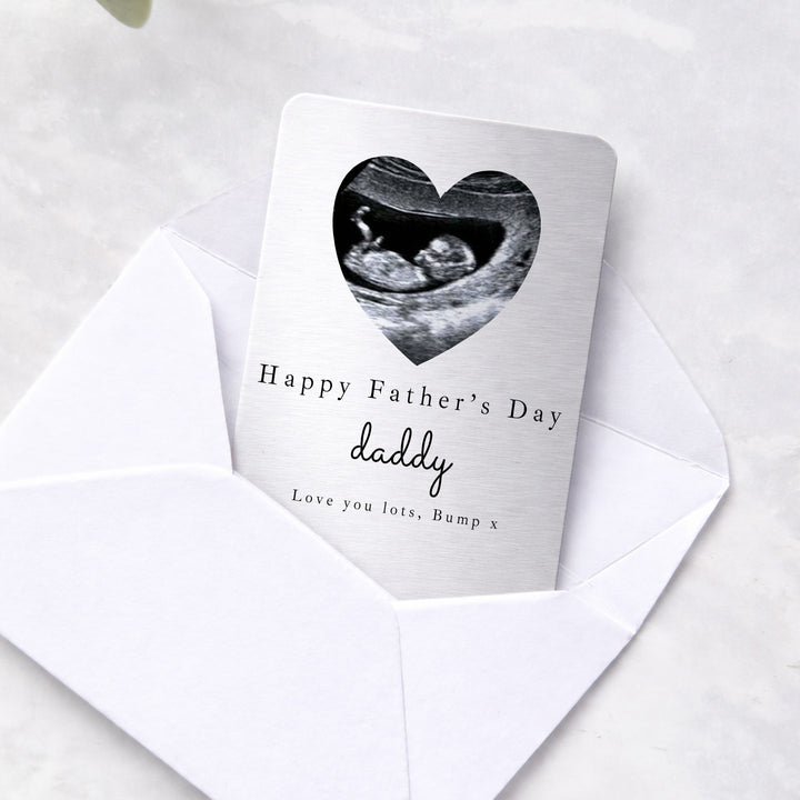 Personalised Happy Father's Day Daddy Baby Scan Wallet Card