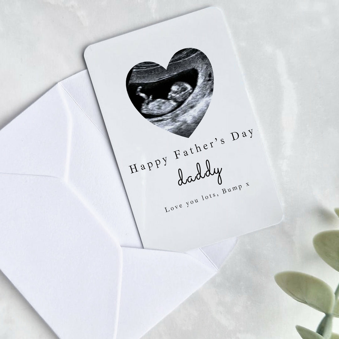 Personalised Happy Father's Day Daddy Baby Scan Wallet Card