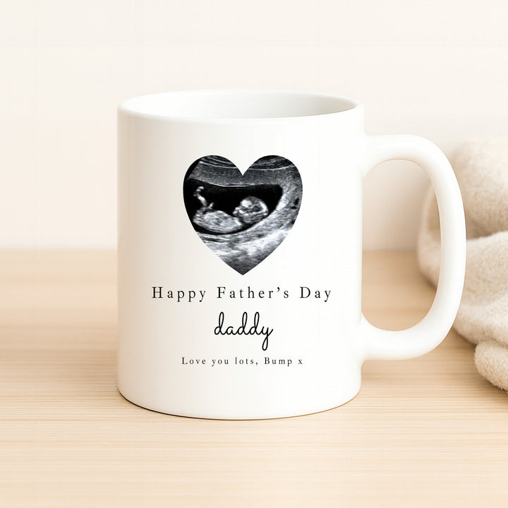 Personalised Baby Scan Happy Father's Day Mug