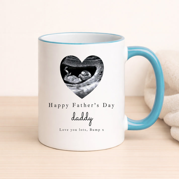 Personalised Baby Scan Happy Father's Day Mug