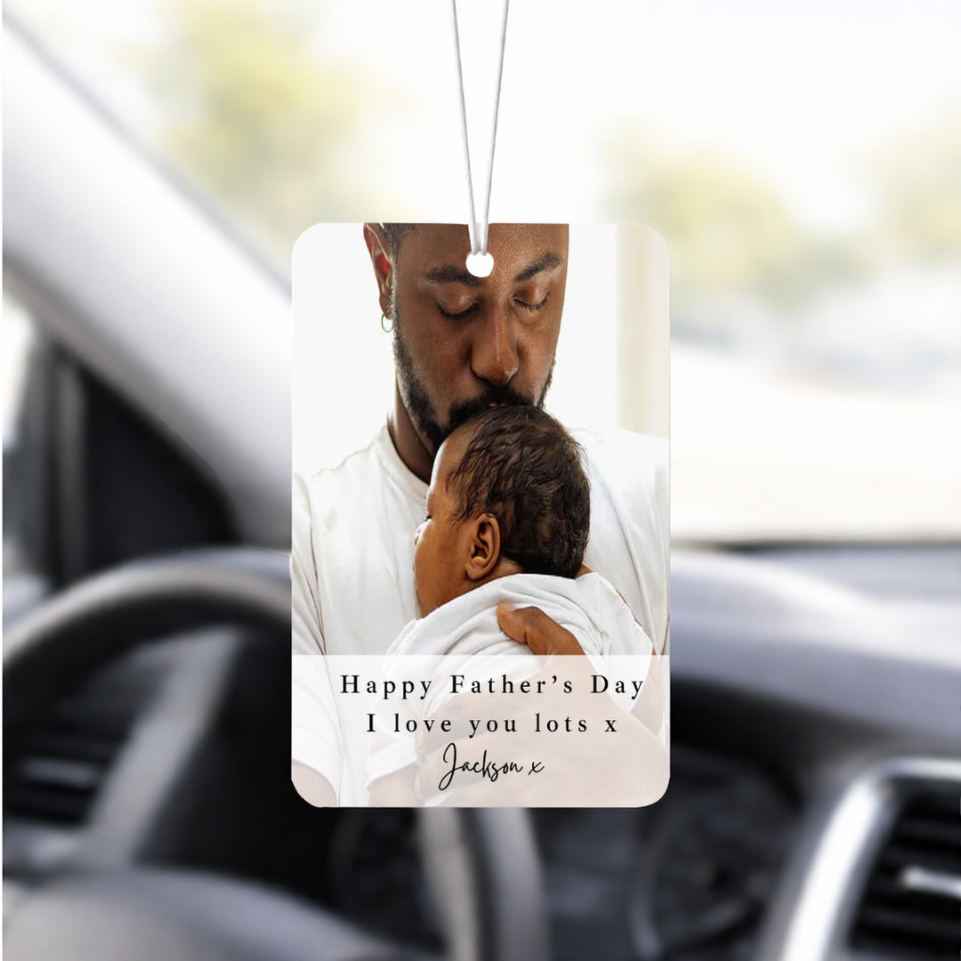 Personalised Photo Happy Father's Day Car Airfresheners