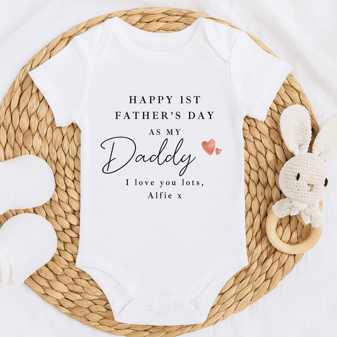 Personalised Red Hearts Our First Father&