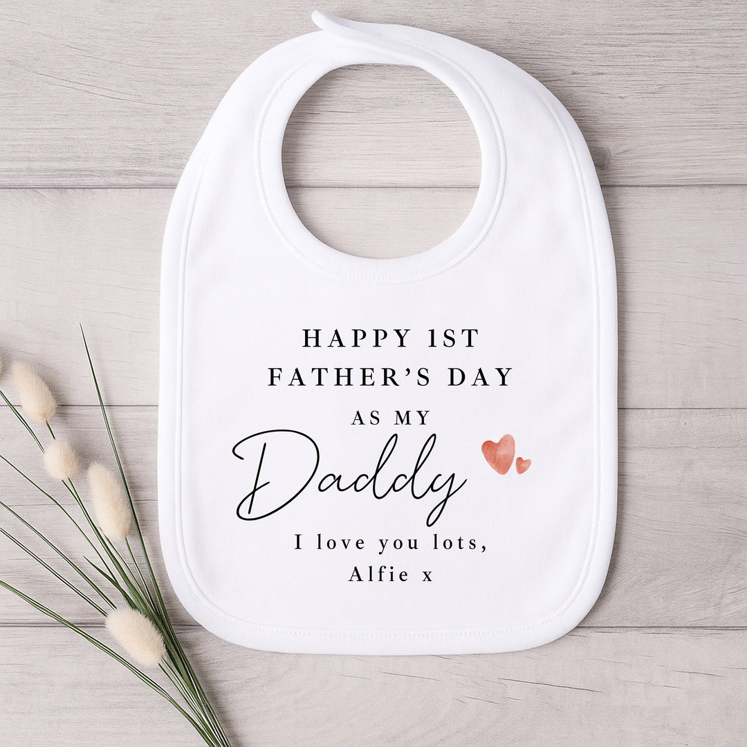 Personalised Red Hearts Our First Father&