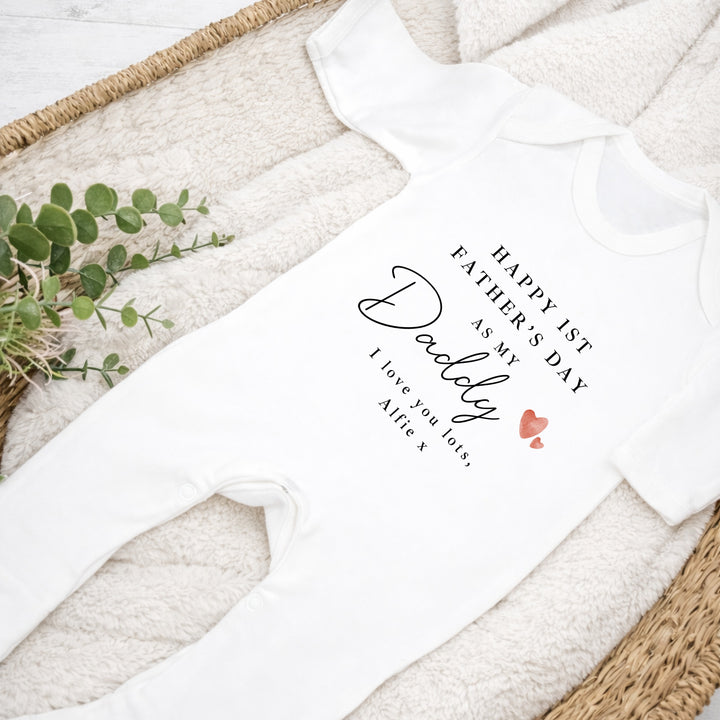 Personalised Red Hearts Our First Father&