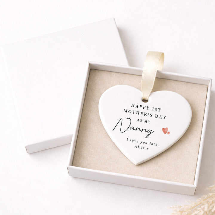 Personalised Happy First Mother's Day Ceramic Ornament