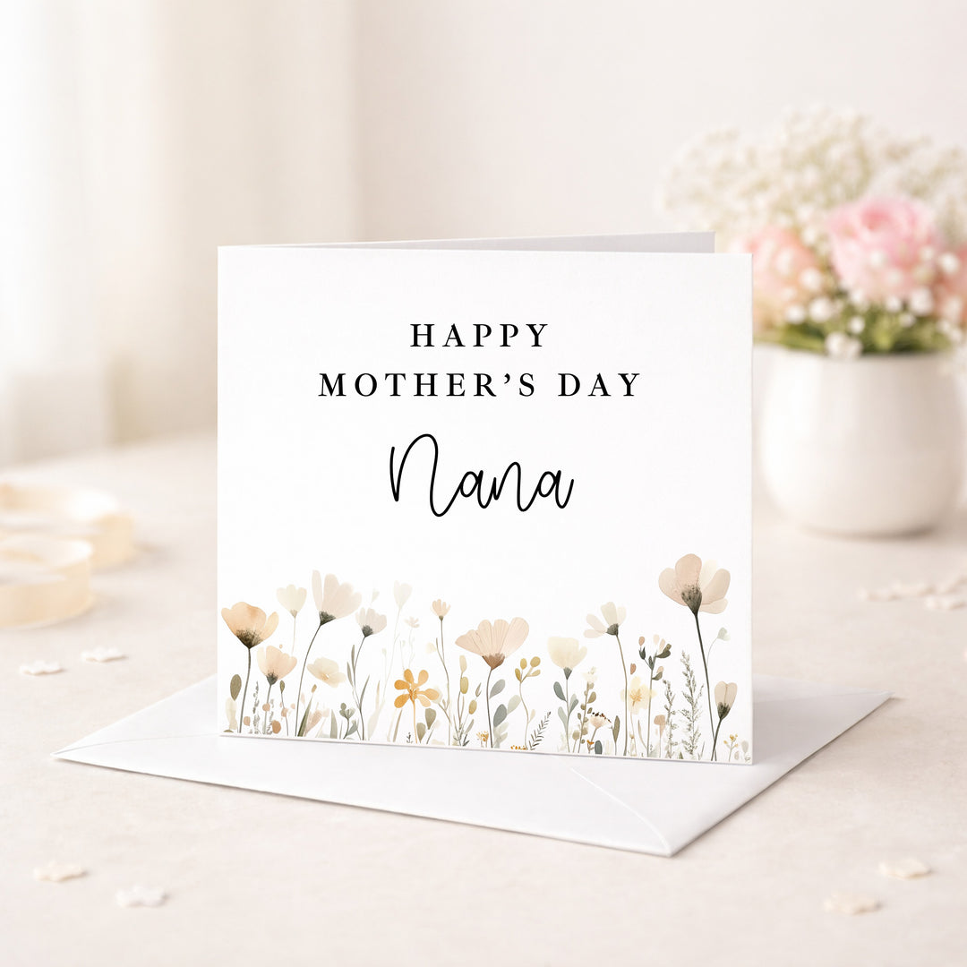 Personalised Happy Mother's Day Nana Card