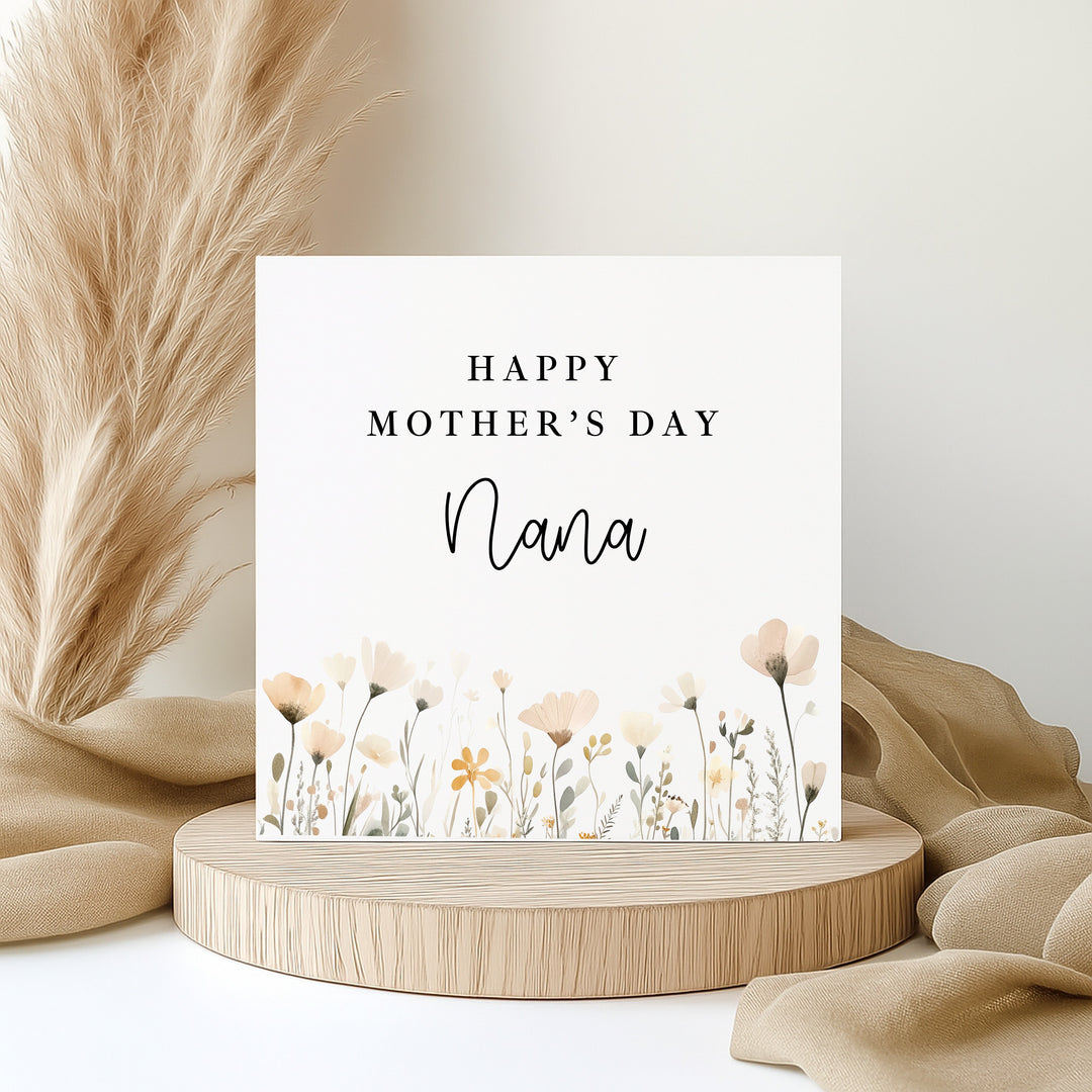 Personalised Happy Mother's Day Nana Card