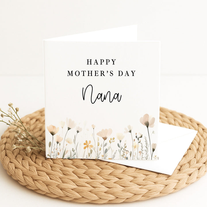 Personalised Happy Mother's Day Nana Card
