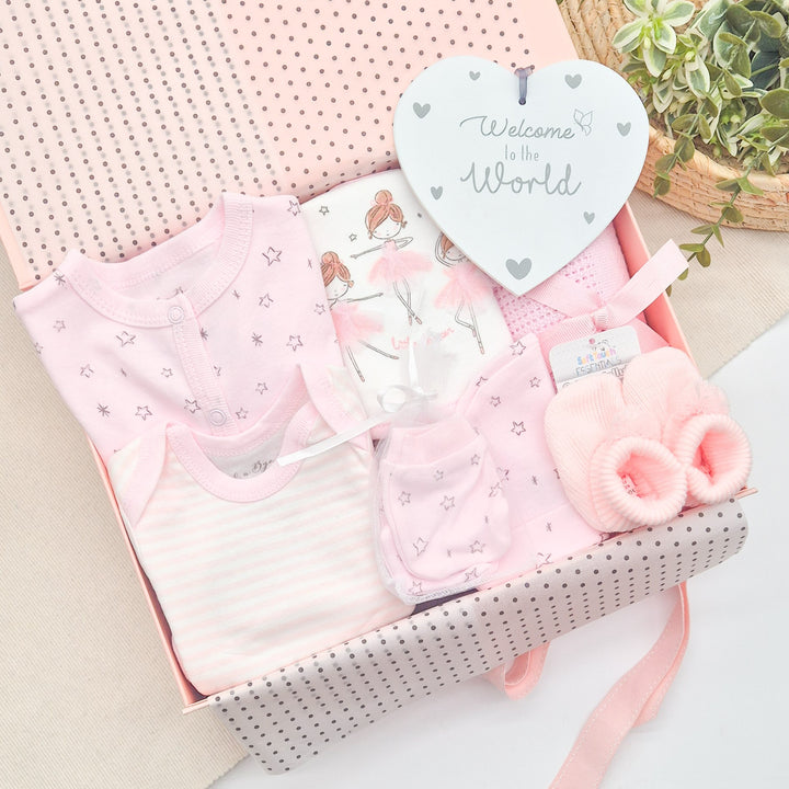 Girls Pink Star Ballerina Luxury Gift Hamper