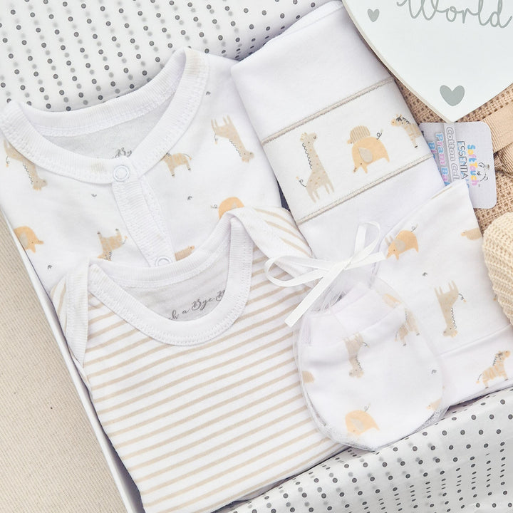 Unisex Beige Safari Luxury Gift Hamper Set