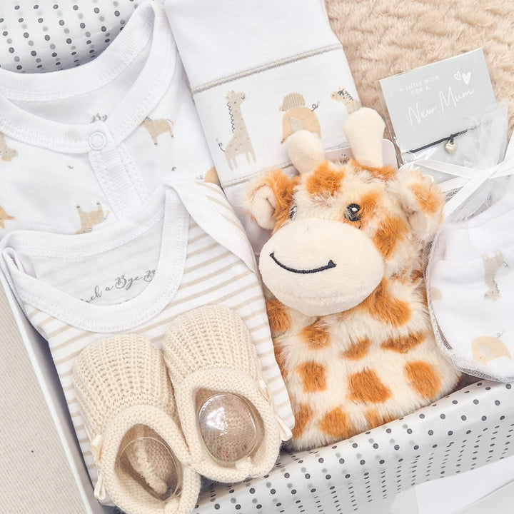 Unisex Beige Safari & Comforter Luxury Gift Hamper Set