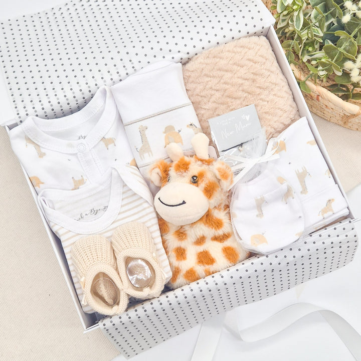 Unisex Beige Safari & Comforter Luxury Gift Hamper Set