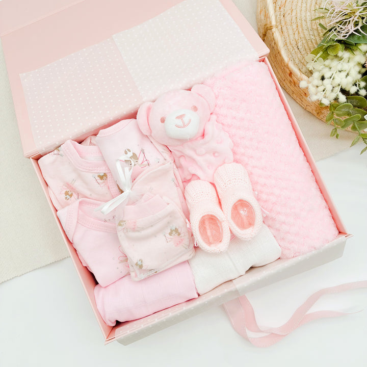 Girls Pink Fairies &amp; Comforter Luxury Gift Hamper Set