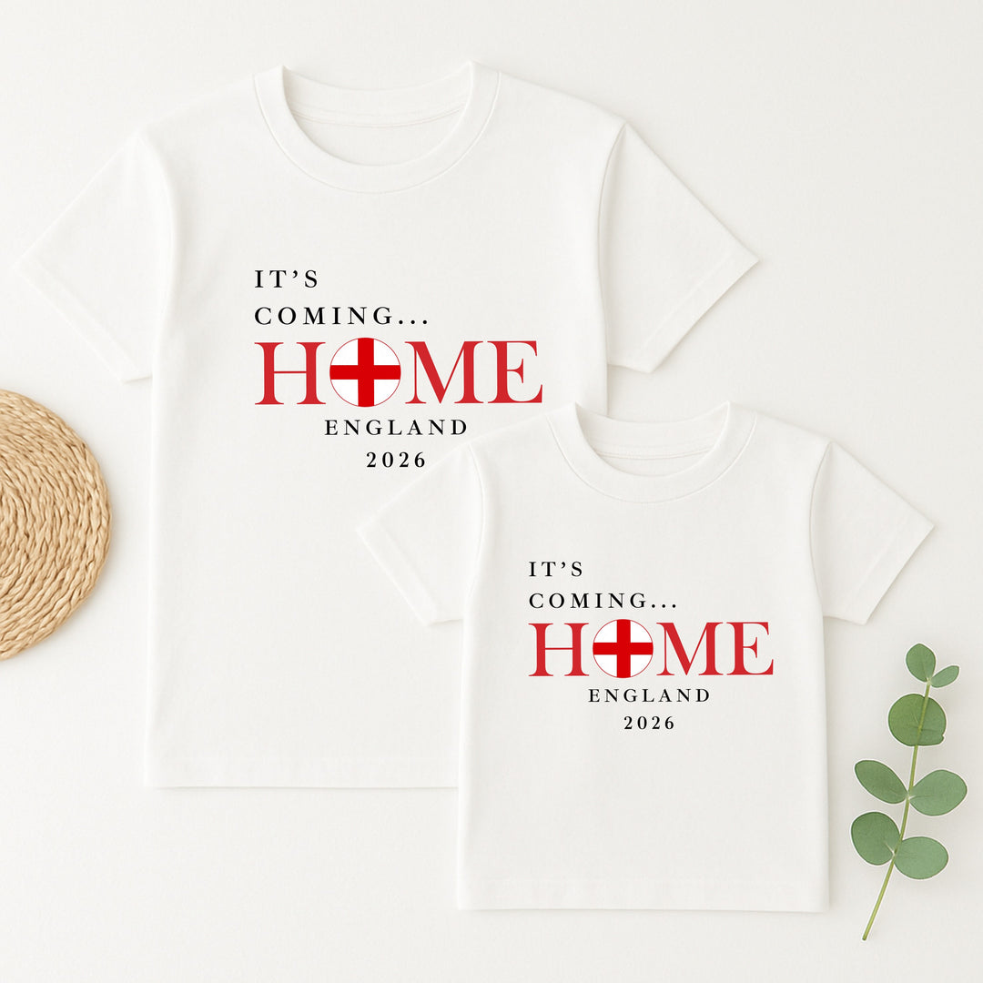 White It's Coming Home World Cup Family Matching Outfits