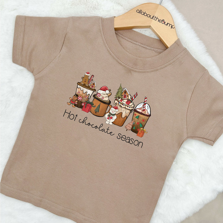 Hot Chocolate Season Kids T-shirt