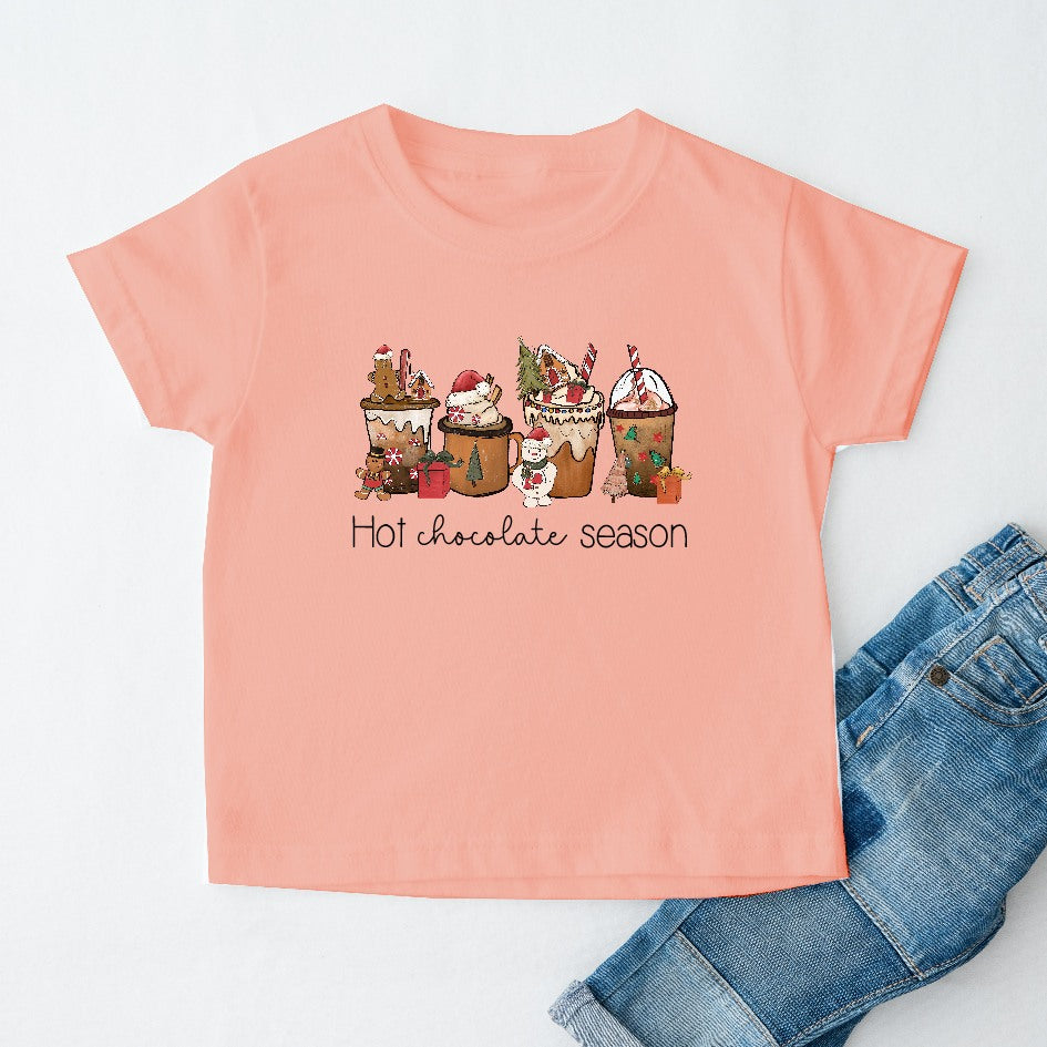 Hot Chocolate Season Kids T-shirt