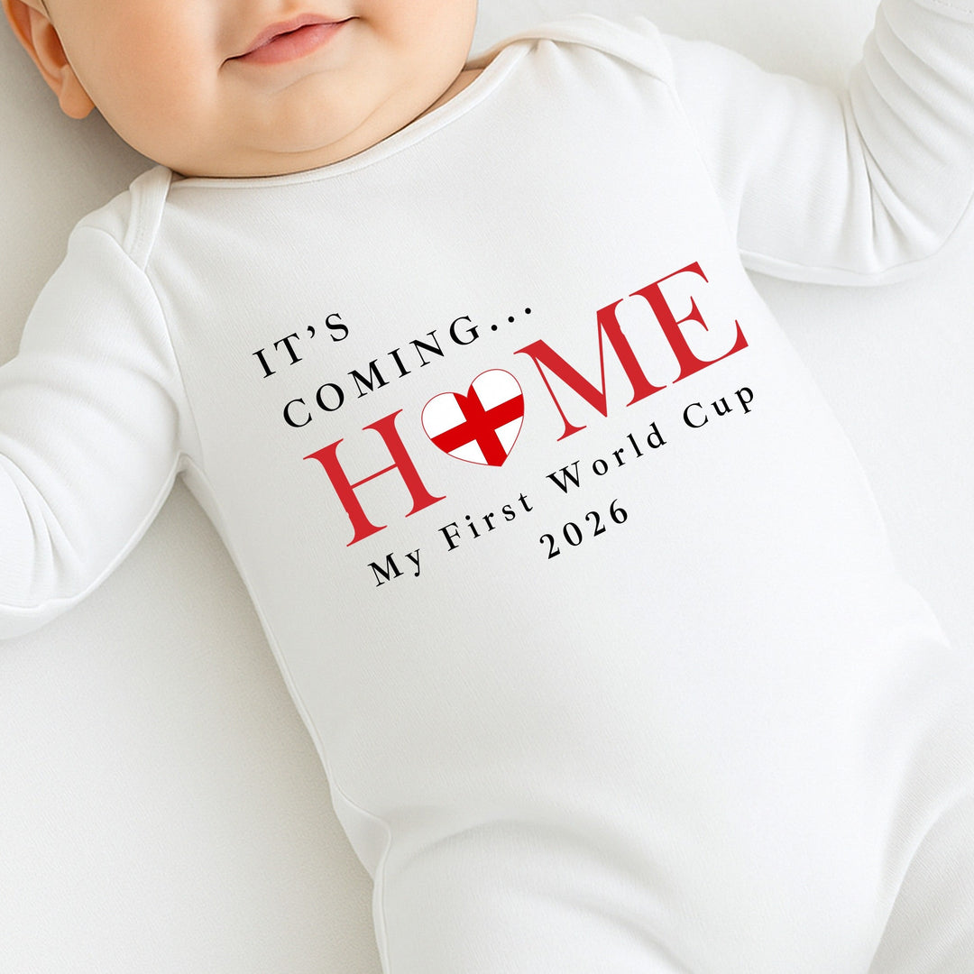 Heart It's Coming Home World Cup Baby Grow or Vest