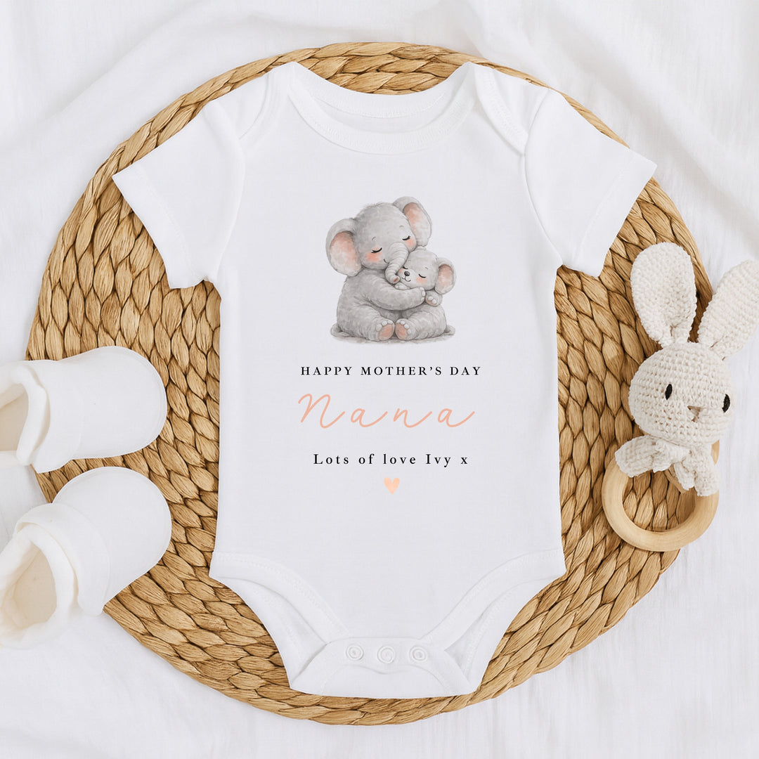 Personalised Elephants Happy Mother&