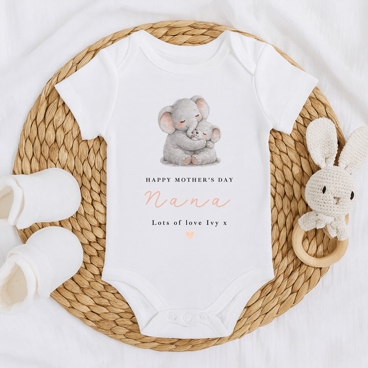 Personalised Elephants Happy Mother&