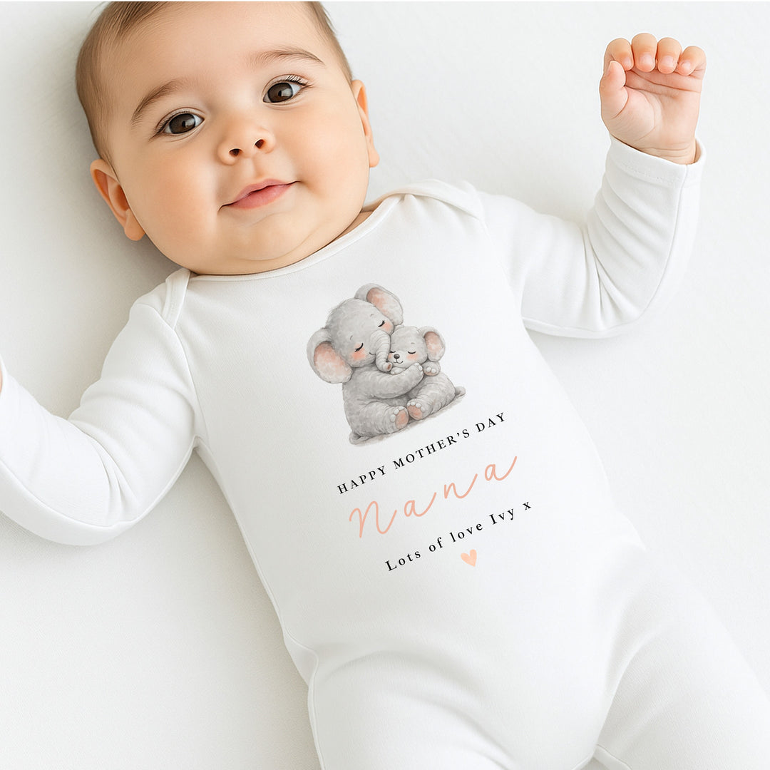Personalised Elephants Happy Mother&