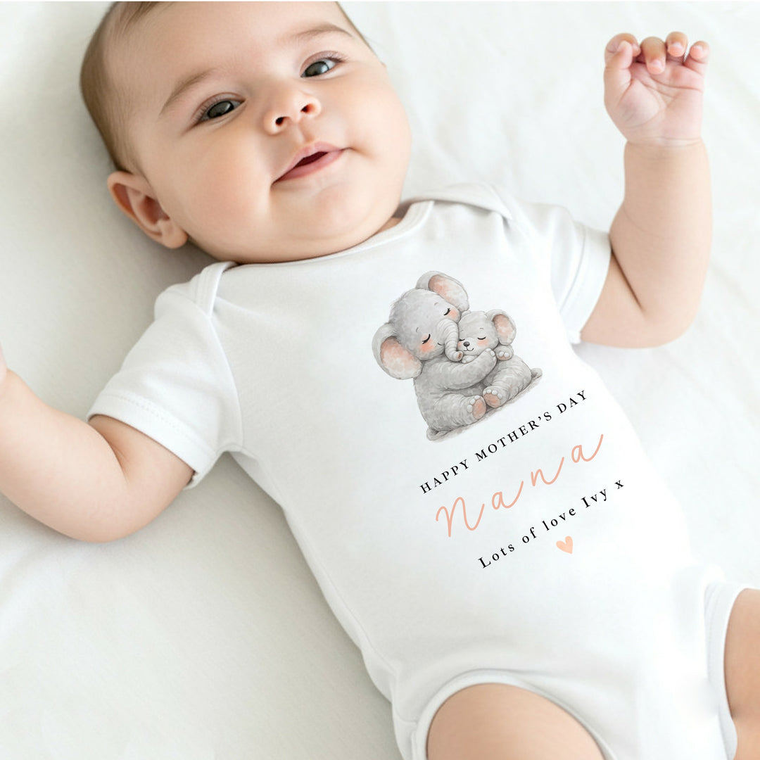 Personalised Elephants Happy Mother&