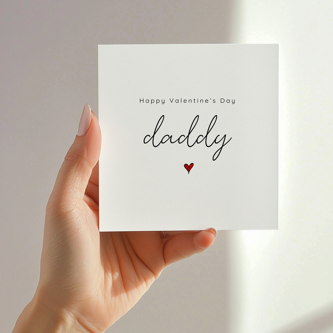 Happy Valentine's Day Daddy Heart Card