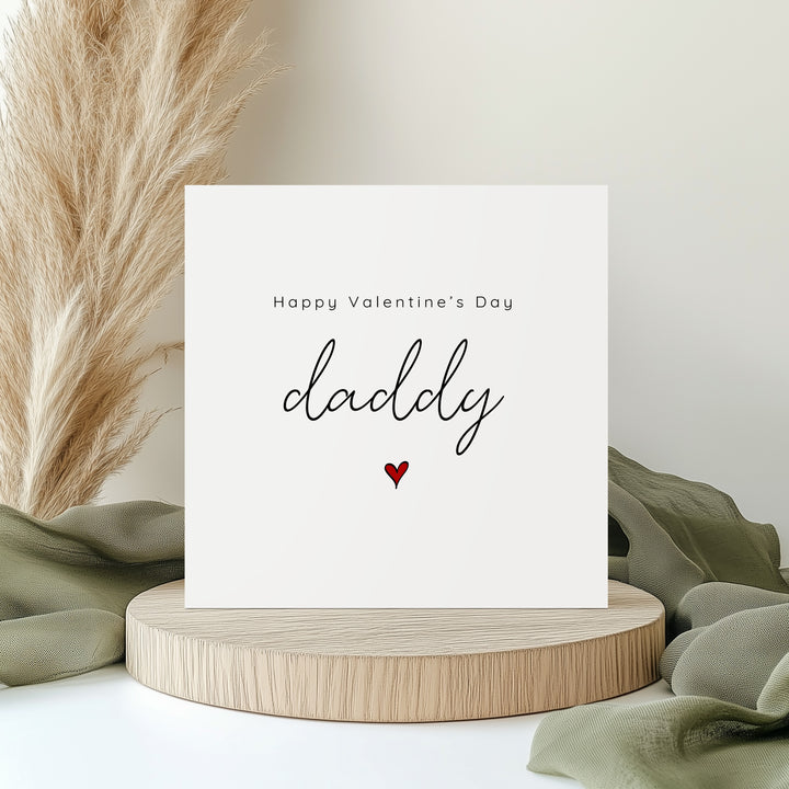 Happy Valentine's Day Daddy Heart Card