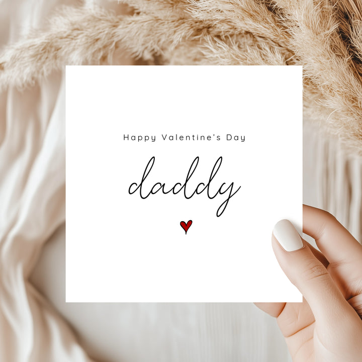 Happy Valentine's Day Daddy Heart Card