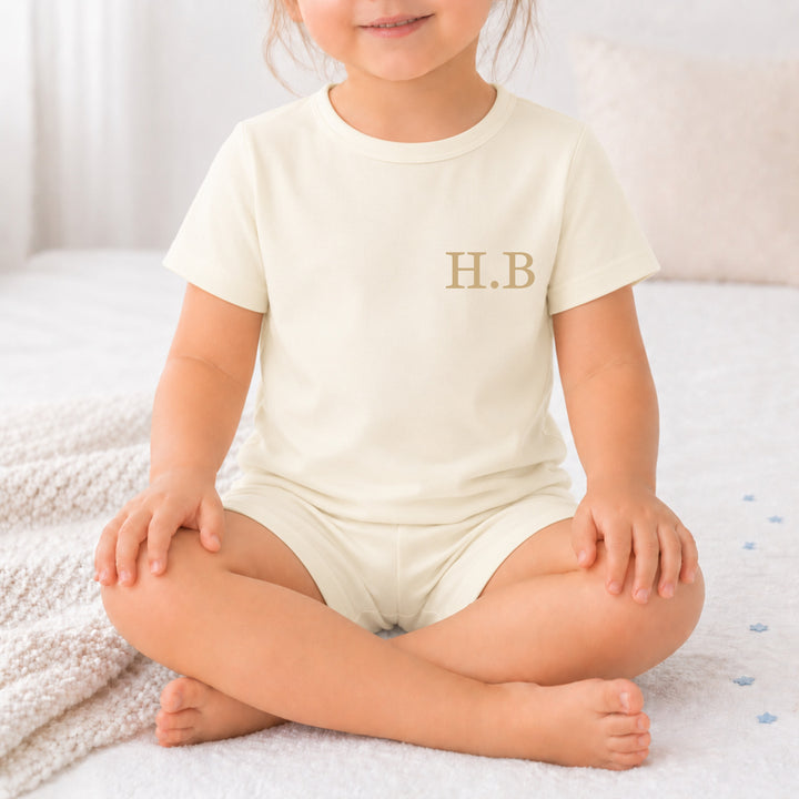 Personalised Initial Toddler Short Set