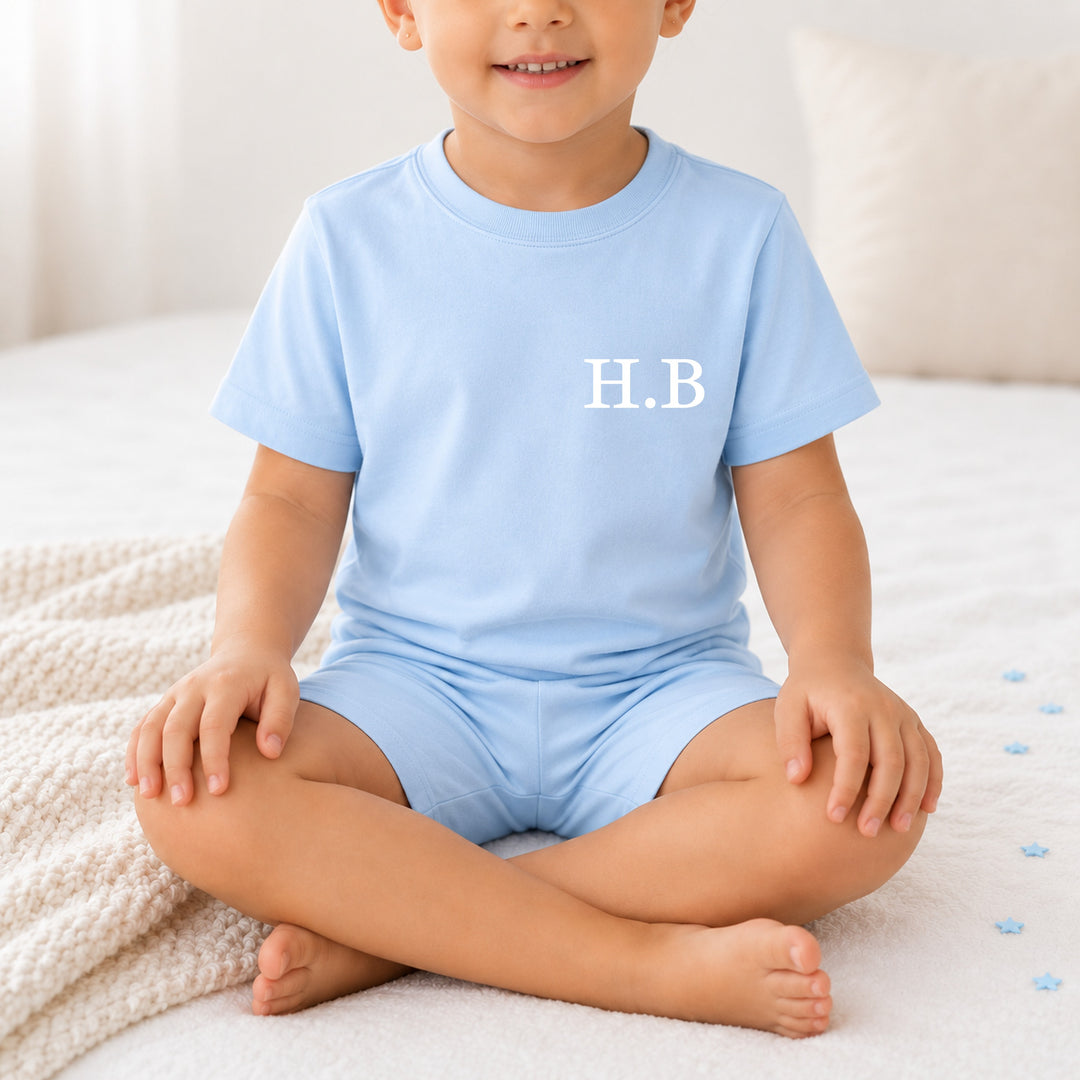 Personalised Initial Toddler Short Set