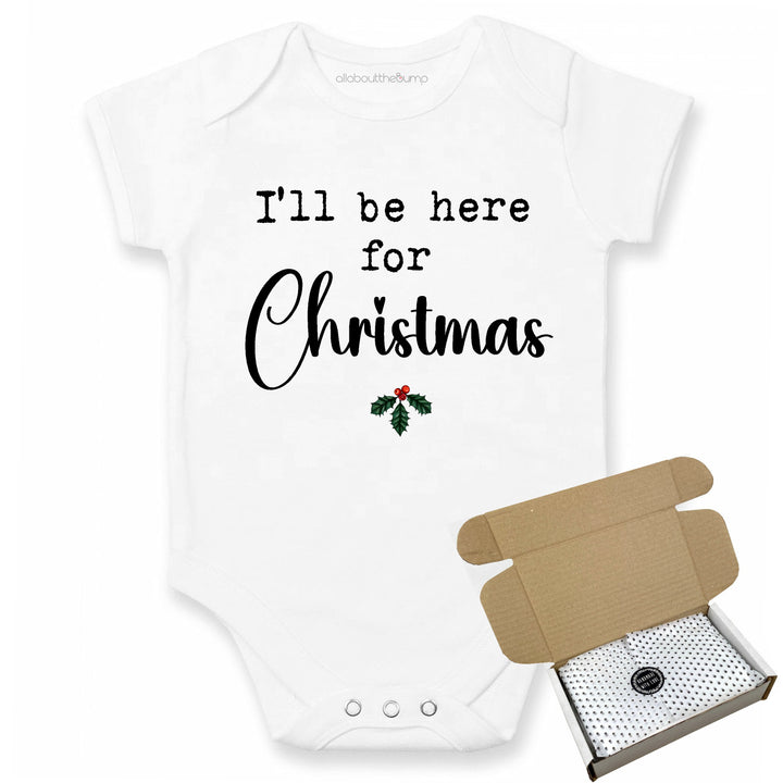 This baby announcement vest can be brought in a box lined with tissue paper